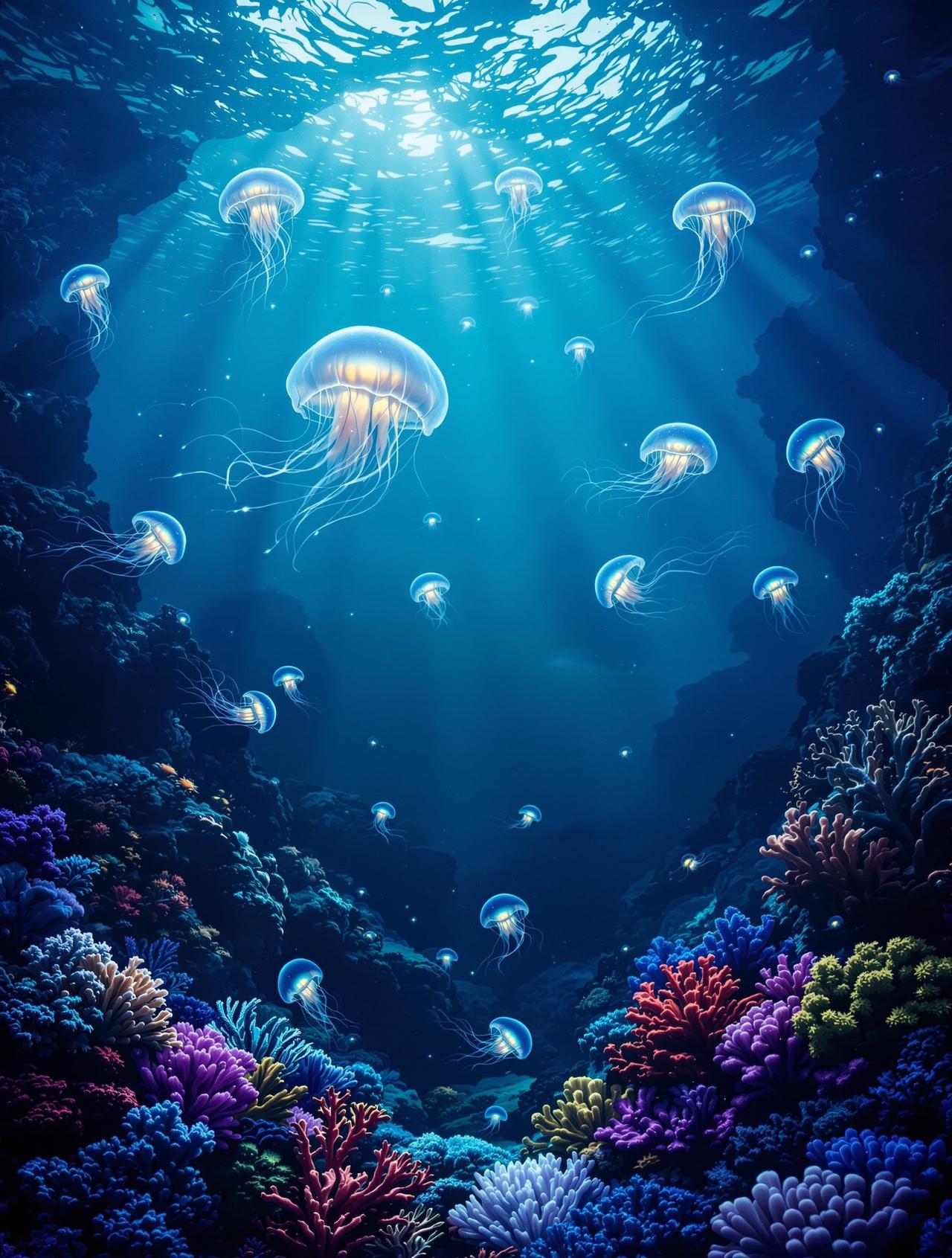 不良网站作品《深海寻光》海报